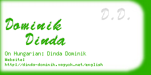 dominik dinda business card